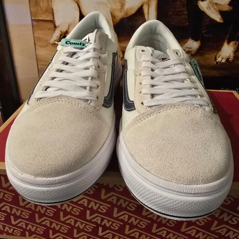 Vans Old Skool Overt CC Shoes White VN0A7Q5EWHT Skateboarding Men's US Sz 12 NEW - Picture 5 of 10